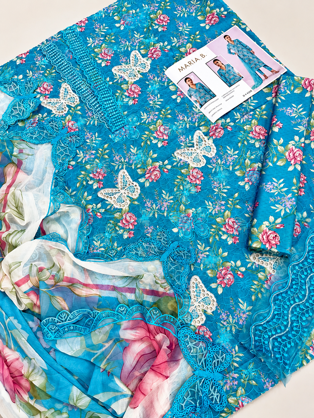 3 PIECE-LAWN PRINTED FULL HEAVY EMBROIDERY & READY DUPPATTA 4 SIDE MOTIF UNSTITCHED SUMMER 26-NEW ARRIVALS