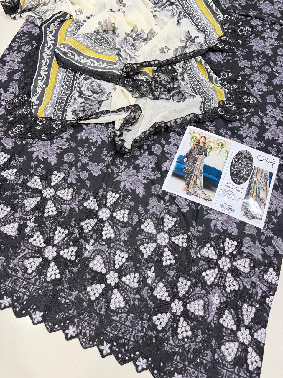 3 PIECE- LUXURY LAWN COLLECTION UNSTITCHED SUMMER 26-NEW ARRIVALS
