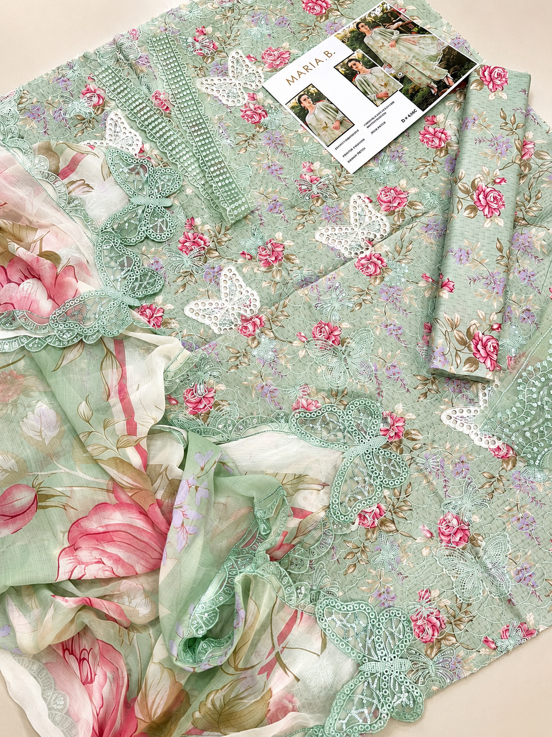 3 PIECE-LAWN PRINTED FULL HEAVY EMBROIDERY & READY DUPPATTA 4 SIDE MOTIF UNSTITCHED SUMMER 26-NEW ARRIVALS