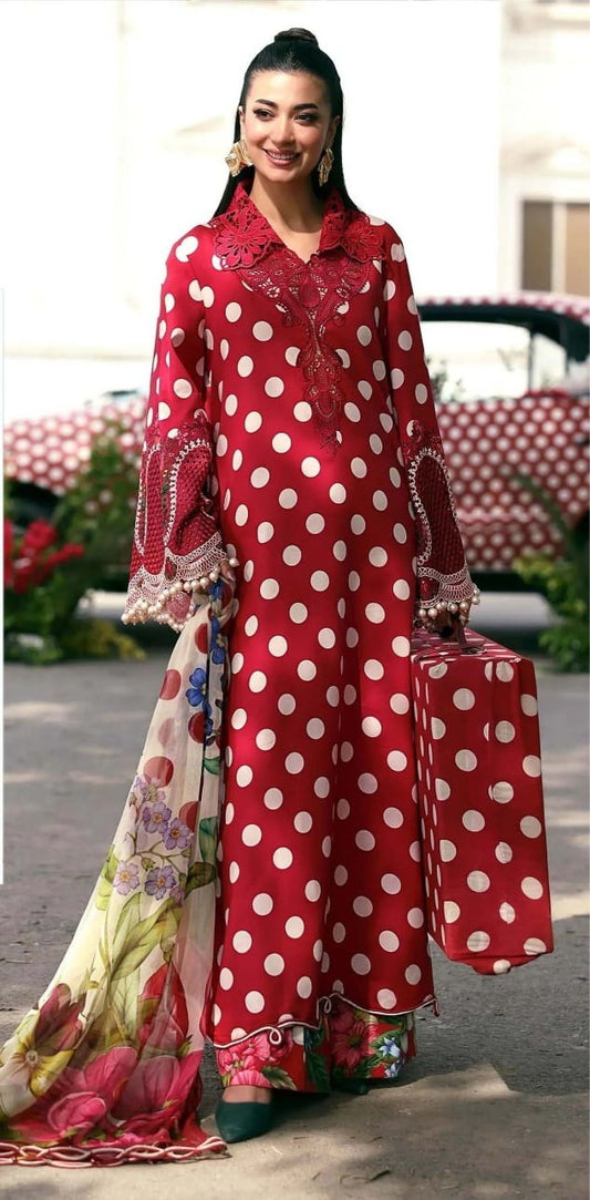 3 PIECE- BANA DORAH PRINTED & READY TO WEAR DUPPATTA UNSTITCHED SUMMER 26-NEW ARRIVALS