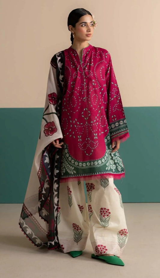 2 PIECE- LUXURY LAWN DIGITEL PRIENT  UNSTITCHED SUMMER 26-NEW ARRIVALS