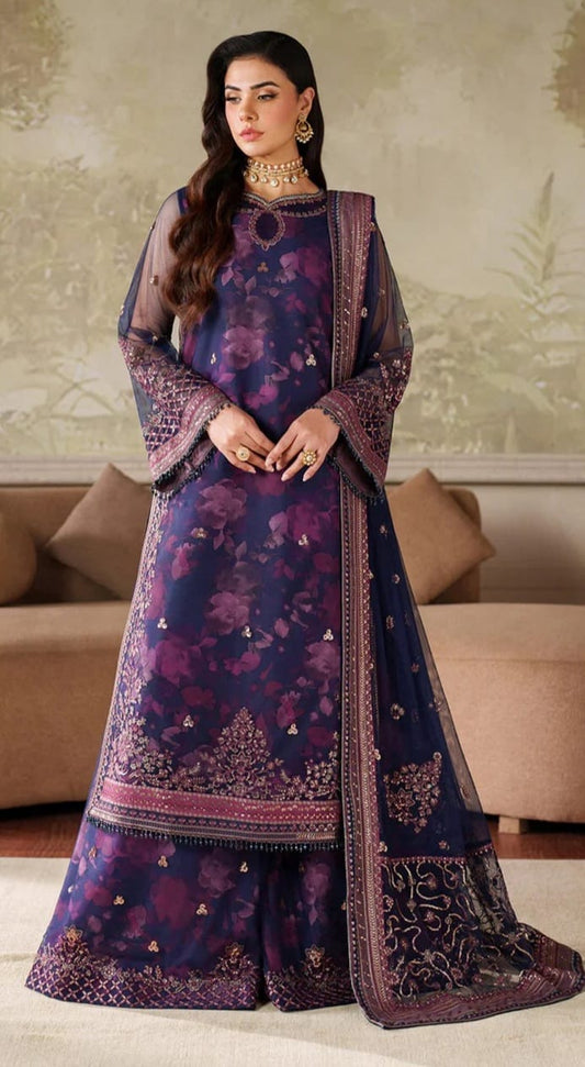 3 PIECE- LUXURY LAWN EMBROIDERY & PATCHES UNSTITCHED SUMMER 26-NEW ARRIVALS