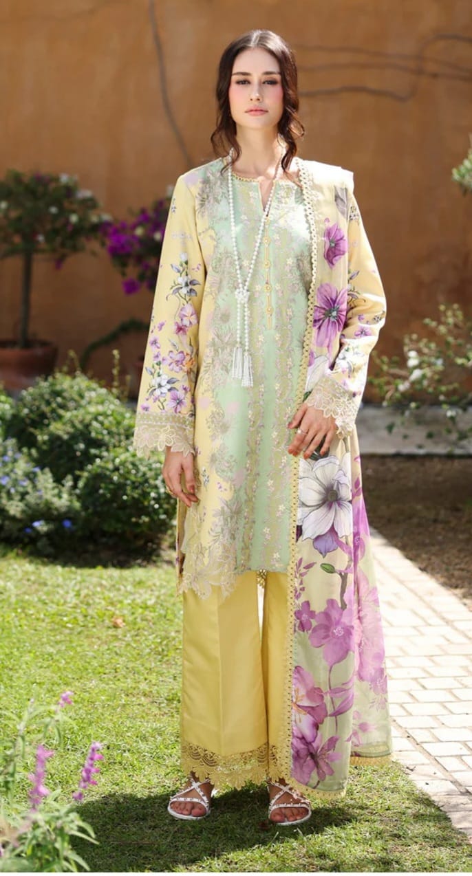 3 PIECE- LUXURY LAWN UNSTITCHED SUMMER 26-NEW ARRIVALS