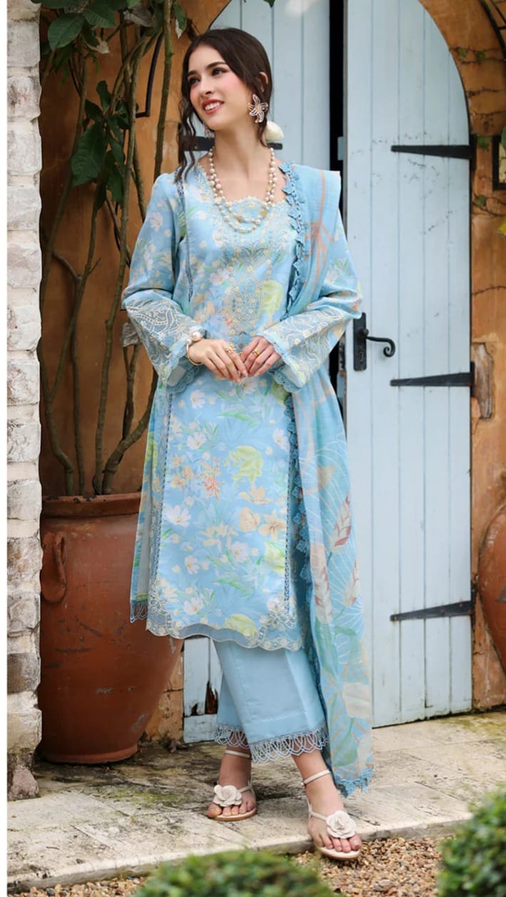 3 PIECE-LUXURY LAWN UNSTITCHED SUMMER 26-NEW ARRIVALS