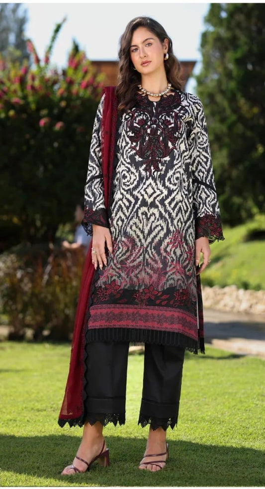 3 PIECE-LUXURY LAWN UNSTITCHED SUMMER 26-NEW ARRIVALS