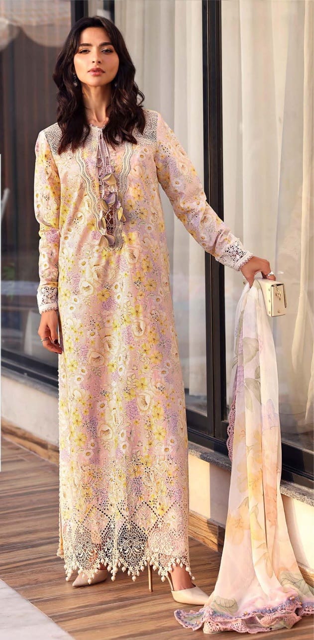 3 PIECE- LUXURY LAWN  FULL EMBROIDERY & DUPPATTA READY TO WEAR  UNSTITCHED SUMMER 26-NEW ARRIVALS