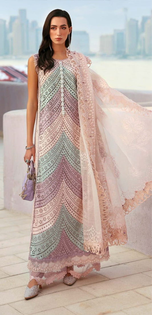 3 PIECE- LUXURY LAWN EMBROIDERY READY TO WEAR DUPPATA UNSTITCHED SUMMER 26-NEW ARRIVALS