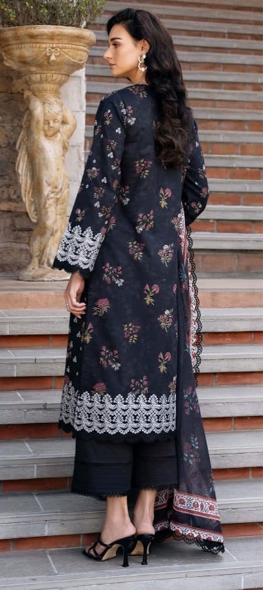 3 PIECE- LUXURY LAWN EMBROIDERY ON ORGANZA UNSTITCHED SUMMER 26-NEW ARRIVALS