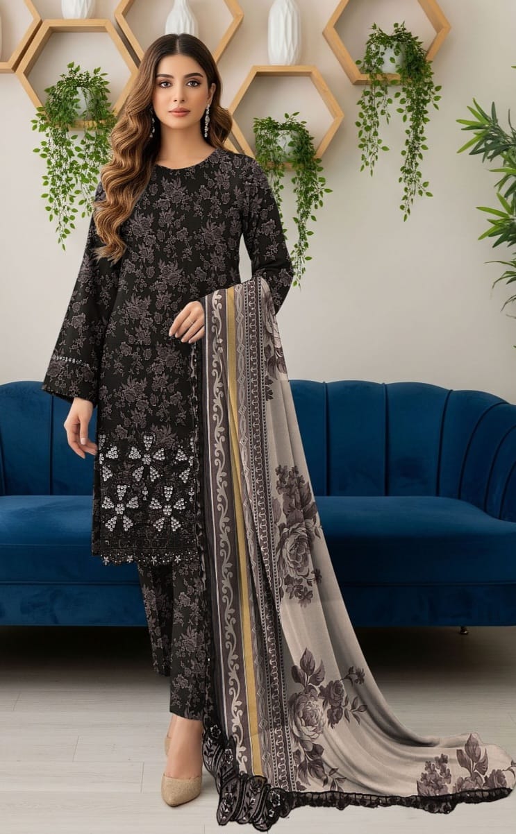 3 PIECE- LUXURY LAWN COLLECTION UNSTITCHED SUMMER 26-NEW ARRIVALS