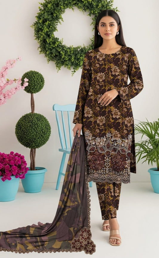 3 PIECE- LUXURY LAWN COLLECTION UNSTITCHED SUMMER 26-NEW ARRIVALS