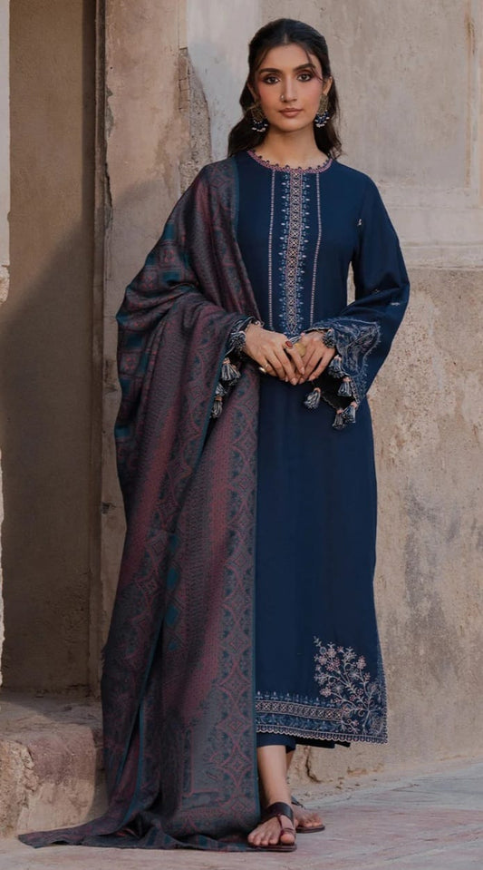 3 PIECE-LUXURY LAWN EMBROIDERY FRONT & SALEEVS UNSTITCHED SUMMER 26-NEW ARRIVALS