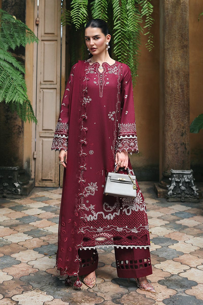 3 PIECE- LUXURY LAWN HEAVY EMBROIDERY & DUPPATTA LACE & EMB UNSTITCHED SUMMER 26-NEW ARRIVALS
