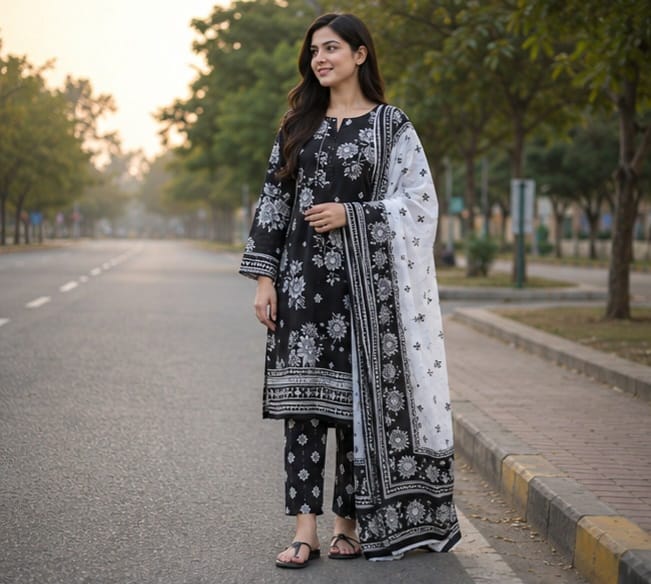 3 PIECE- LUXURY LAWN PRINTED UNSTITCHED SUMMER 26-NEW ARRIVALS