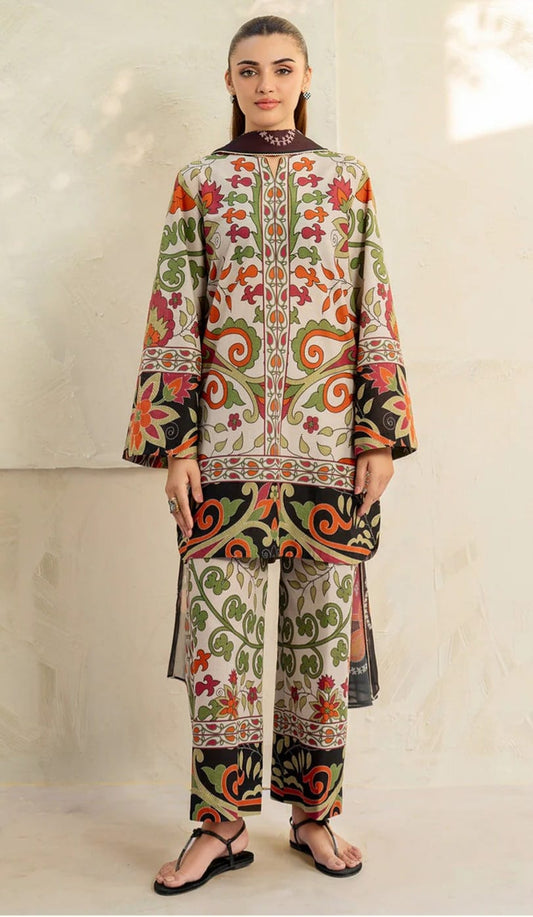 2 PIECE- LUXURY LAWN DIGITEL PRIENT  UNSTITCHED SUMMER 26-NEW ARRIVALS