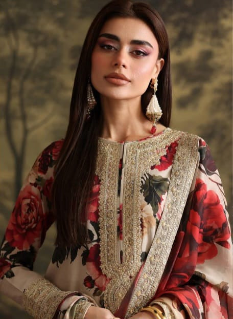 3 PIECE- LUXURY LAWN PATCHES & LACES UNSTITCHED SUMMER 26-NEW ARRIVALS