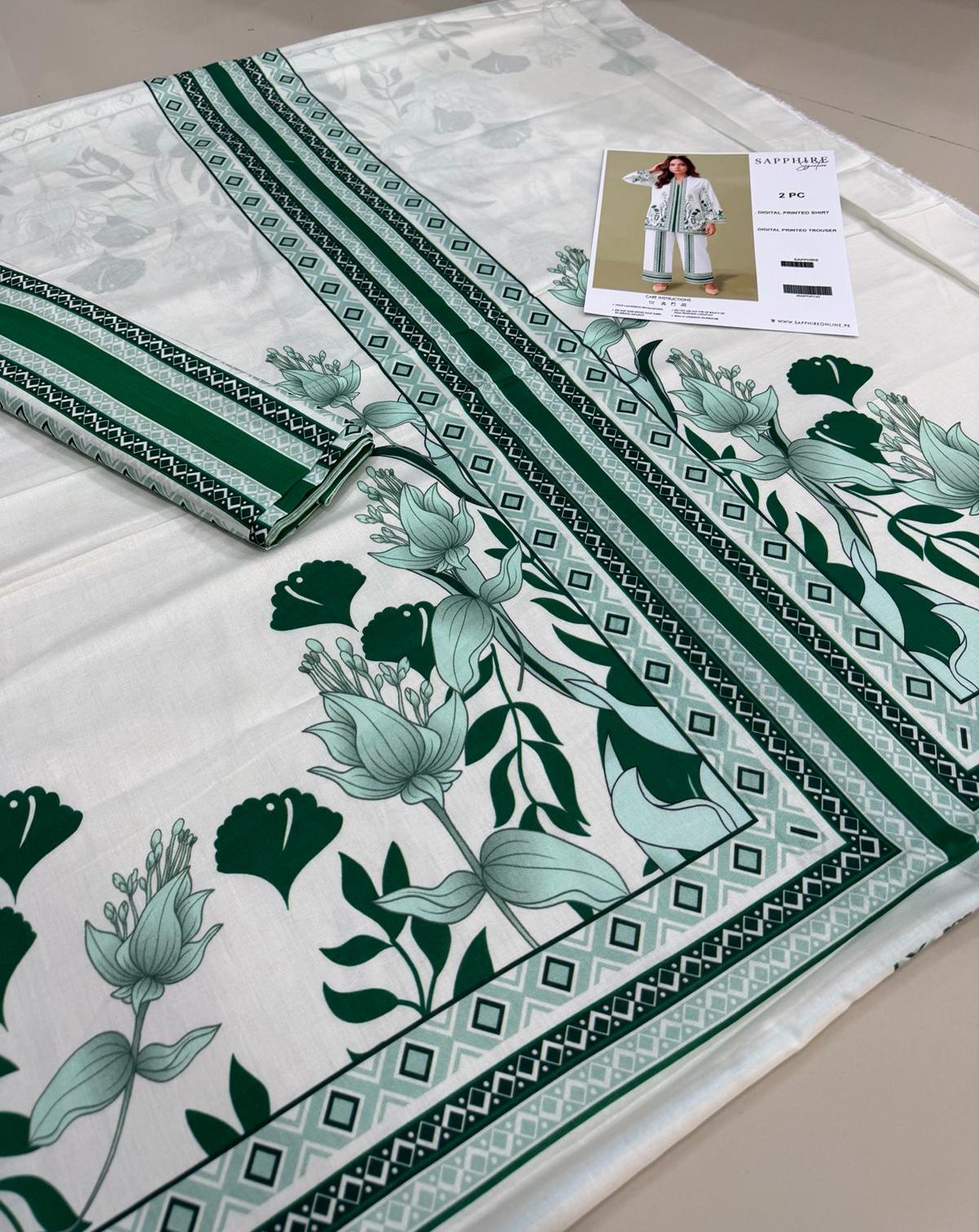 2 PIECE- LUXURY LAWN DIGITEL PRIENT  UNSTITCHED SUMMER 26-NEW ARRIVALS