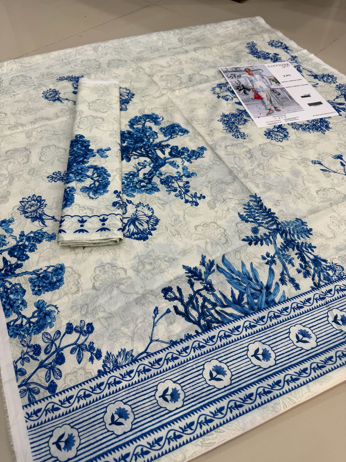 2 PIECE- LUXURY LAWN DIGITEL PRIENT  UNSTITCHED SUMMER 26-NEW ARRIVALS