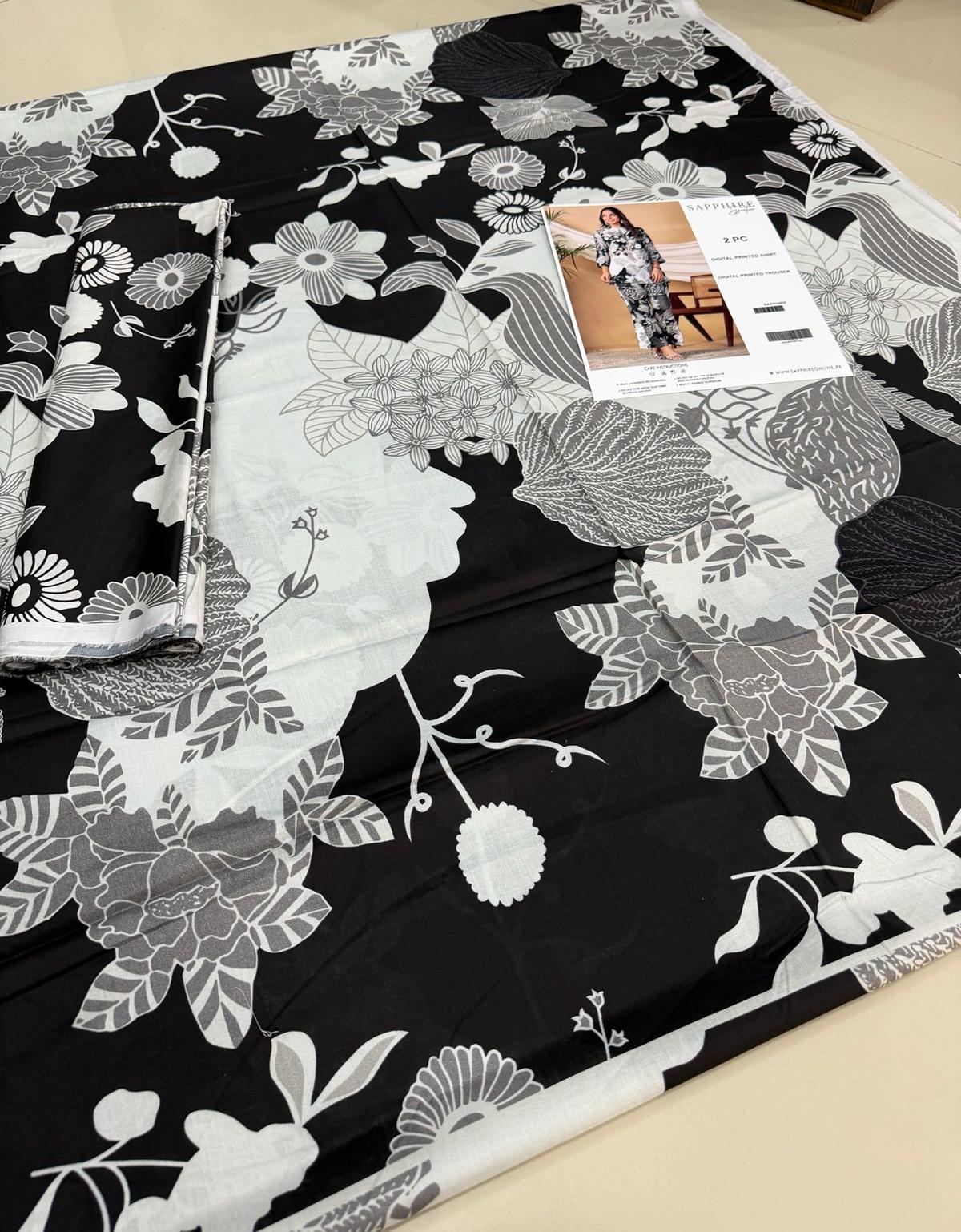 2 PIECE- LUXURY LAWN DIGITEL PRIENT  UNSTITCHED SUMMER 26-NEW ARRIVALS