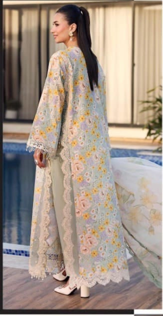 3 PIECE- LUXURY LAWN  FULL EMBROIDERY & DUPPATTA READY TO WEAR  UNSTITCHED SUMMER 26-NEW ARRIVALS