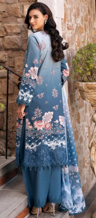 3 PIECE- LUXURY LAWN EMBROIDERY ON ORGANZA UNSTITCHED SUMMER 26-NEW ARRIVALS