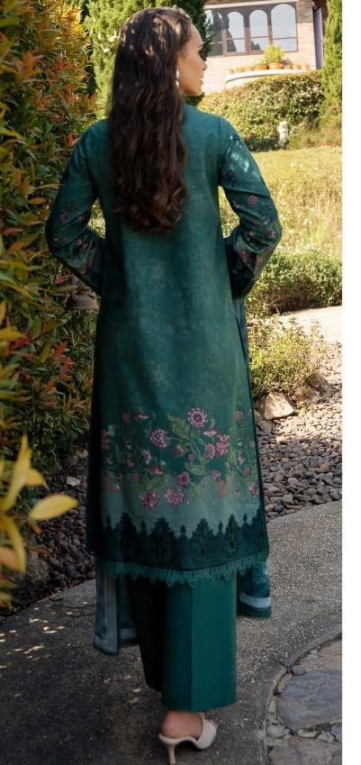 3 PIECE- LUXURY LAWN EMBROIDERY ON ORGANZA UNSTITCHED SUMMER 26-NEW ARRIVALS