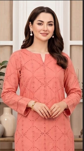 2 PIECE-LAWN HEAVILY EMBROIDERED CHIKENKARI SHIRT & DIGITEL PRINTED TROUSER UNSTITCHED SUMMER 26-NEW ARRIVALS