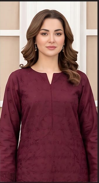 2 PIECE-LAWN HEAVILY EMBROIDERED CHIKENKARI SHIRT & DIGITEL PRINTED TROUSER UNSTITCHED SUMMER 26-NEW ARRIVALS