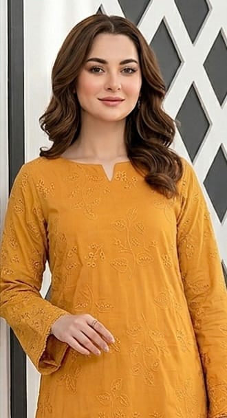 2 PIECE-LAWN HEAVILY EMBROIDERED CHIKENKARI SHIRT & DIGITEL PRINTED TROUSER UNSTITCHED SUMMER 26-NEW ARRIVALS