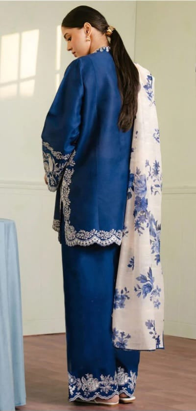 3 PIECE-LUXURY LAWN EMBROIDERY FRONT & SALEEVS UNSTITCHED SUMMER 26-NEW ARRIVALS