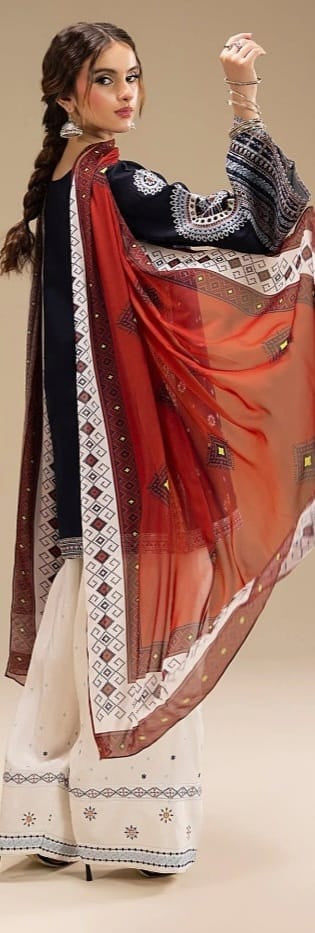 3 PIECE-LUXURY LAWN EMBROIDERY FRONT & SALEEVS UNSTITCHED SUMMER 26-NEW ARRIVALS