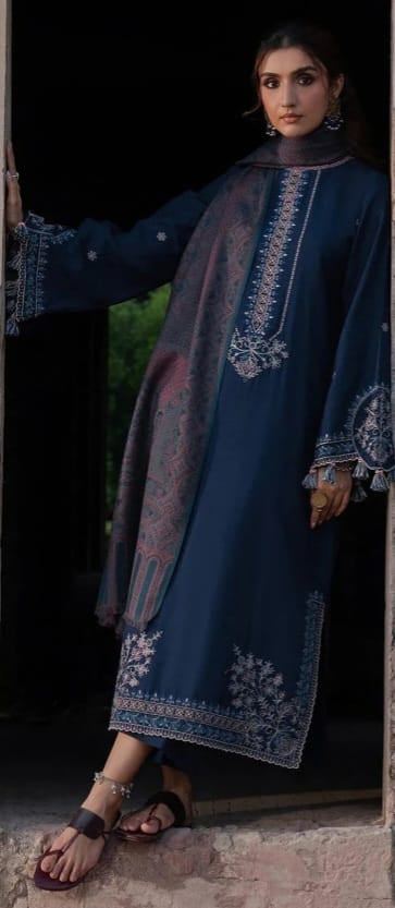 3 PIECE-LUXURY LAWN EMBROIDERY FRONT & SALEEVS UNSTITCHED SUMMER 26-NEW ARRIVALS