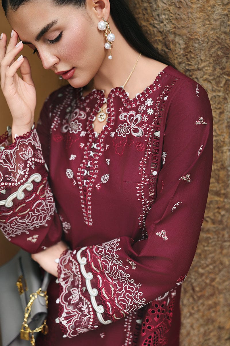 3 PIECE- LUXURY LAWN HEAVY EMBROIDERY & DUPPATTA LACE & EMB UNSTITCHED SUMMER 26-NEW ARRIVALS